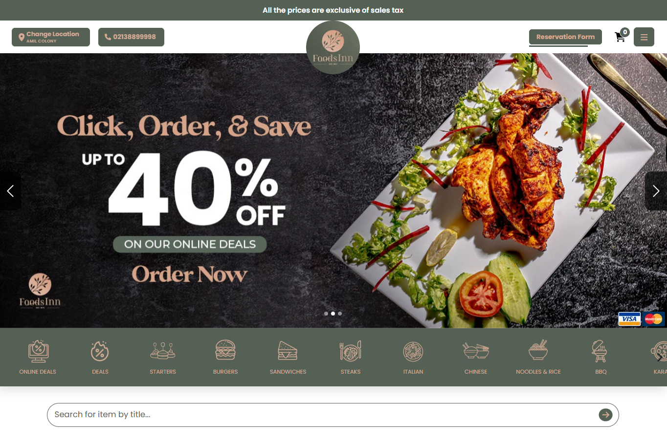 FoodsInn Promo Banner